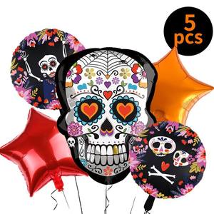 <span class=keywords><strong>Traje</strong></span> de globo de papel de aluminio decorativo <span class=keywords><strong>para</strong></span> fiesta de Halloween de cinco piezas Escena de calabaza de terror <span class=keywords><strong>para</strong></span> decoraciones de <span class=keywords><strong>Nochevieja</strong></span> - Product Image 3