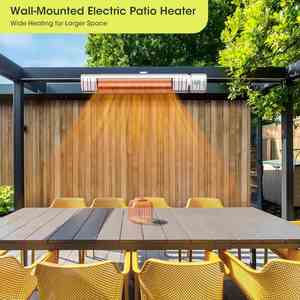 Calentador Exterior Infrarrojo Impermeable con Control Remoto e Iluminación 1200W/1500W Controlado por Aplicación - Product Image 4