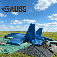Offre Spéciale : Avion Gonflable J11B 1:1 Bleu Haute Simulation pour Exercices de Formation sur le Terrain