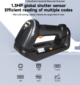 ماسح ضوئي للباركود H900R بجودة صناعية - متين مع واجهة USB ومحطة شحن مكتبية جاهز لـ DPM ومتوفر في المخزون - Product Image 2