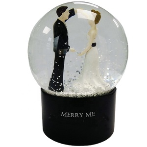 Globes d'eau personnalisés, 65 mm de diamètre, pour Couple, pièces cadeaux, souvenir de mariage - Product Image 1