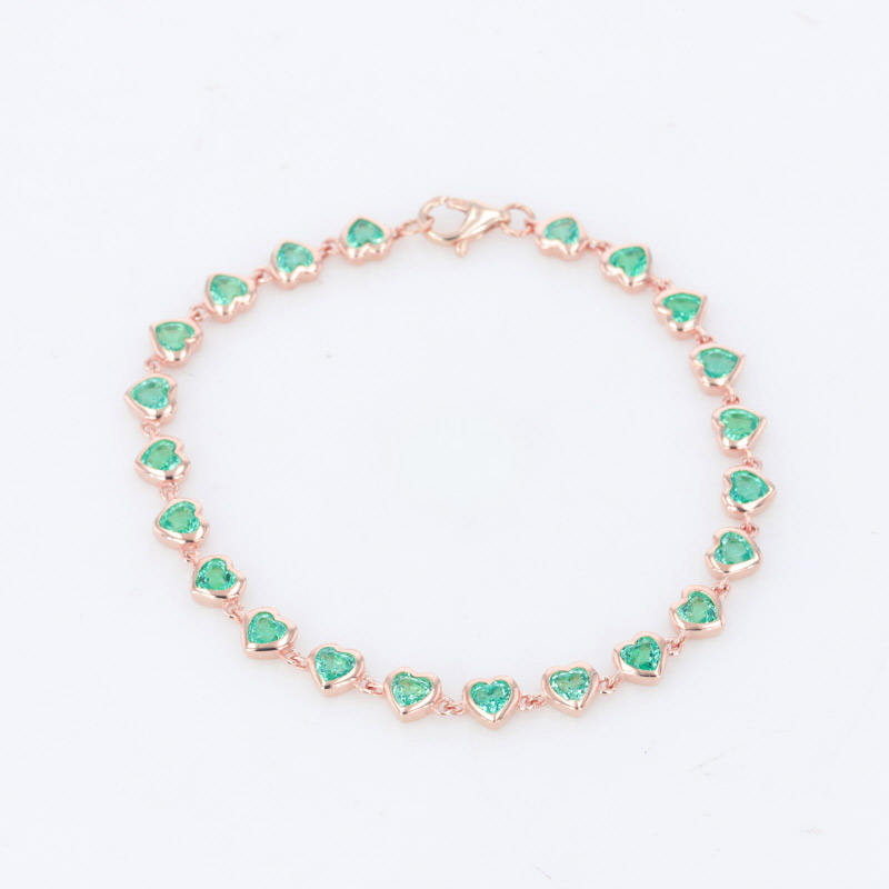 10K Rose Gold Emerald