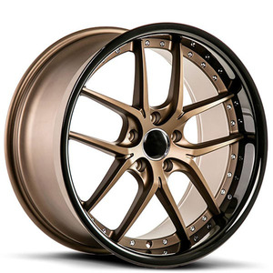 Jantes de voiture en <span class=keywords><strong>bronze</strong></span> avec bordures noires, 18 à 26 pouces, en alliage d'aluminium, 2 pièces, forgées, pour <span class=keywords><strong>Lamborghini</strong></span> <span class=keywords><strong>Urus</strong></span>, Dodge Challenger - Product Image 1