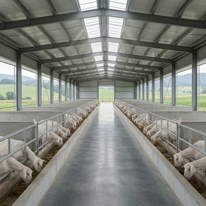 Struttura Prefabbricata in Acciaio Personalizzata per Allevamento Suini, Design di Edifici Agricoli per Bovini, Capre, Mucche, Polli, Cavalli, Stalle - Product Image 1