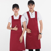 Tablier sans manches mignon et tendance, anti-taches, pour la maison, la cuisine, le restaurant et le supermarché, vêtements de travail