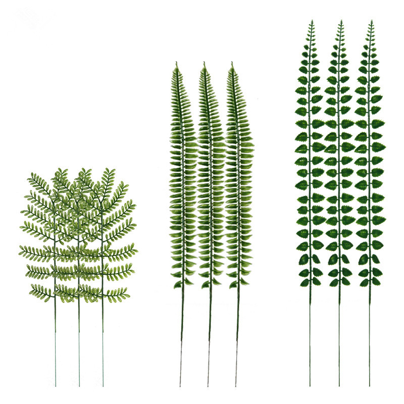 A-886 искусственные листья папоротника, подделки персидской травы, пластиковые растения для свадьбы, дома, сада, офиса, украшения стола
