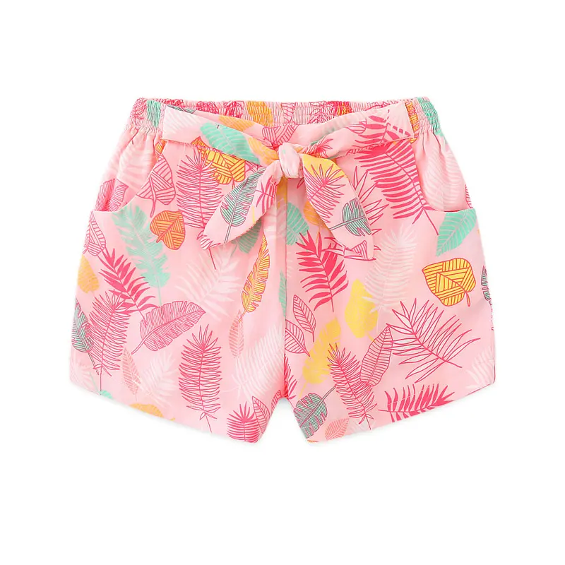 Wholesale summer kids girl shorts pants floral print bermudas Patterned shorts