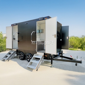 Baño Portátil Móvil de Lujo de Acero Inoxidable 2025 en Venta, Remolque de Baño - Product Image 6