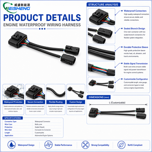 ชุดสาย<span class=keywords><strong>ไฟ</strong></span>เครื่องยนต์กันน้ำ OEM แบบกำหนดเองสำหรับซ่อมรถยนต์ - Product Image 3
