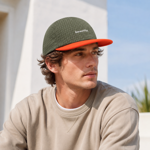 Gorra de Béisbol Unisex de 5 Paneles de Nailon, Transpirable, de Secado Rápido, Ajustable, con Bloques de Color, para Verano, Aire Libre, Gorra con Visera para Camping - Product Image 1