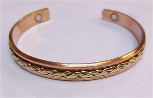 Wholesale Mens Fashion Copper <b>Bracelet</b> Handmade Magnetic Adjustable Pure Copper Magnetic Men <b>Bracelet</b> - Product Image 4