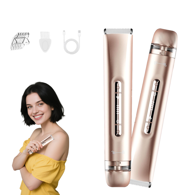 Dual Head Electric Razor Epilator Multifunctional IPX7 Waterproof Mini Portable Women's Electric Body Hair Trimmer Bikini Shaver