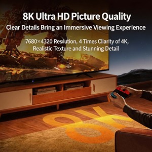 UGREEN CM624 สวิตช์ HDMI 2.1 3 เข้า 1 ออก 8K 60Hz 48Gbps VRR ALLM QMS รีโมท IR ควบคุมด้วยปุ่ม สวิตช์ HDMI - Product Image 5