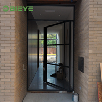 Porte d'entrée pivotante sur axe décalé de qualité supérieure, sur mesure, extra-large, lisse, 180° °   Solution d'entrée minimaliste pour villa