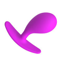 Produit de jouets sexuels anaux pour femmes, vêtements d'extérieur pour femmes, bouchon anal en silicone, design en forme de virgule, perle de traction
