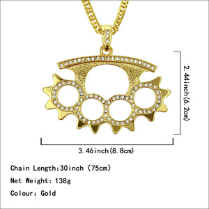 สร้อยคอจี้รูปทรงเรขาคณิตเท่ๆ ดีไซน์ใหม่ไม่ซ้ำใคร ปี 2026 สไตล์ฮิปฮอปสำหรับผู้ชาย เครื่องประดับแฟชั่นขายส่ง - Product Image 3
