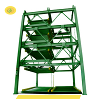 Machine semi-automatique d'empilage de voiture de système de stationnement de puzzle vertical d'ascenseur-glissière de stationnement de véhicule à plusieurs niveaux pour la construction résidentielle