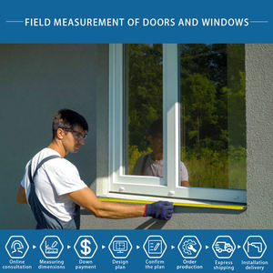 Ventana Corredera de Vidrio con Marco de Aleación de Aluminio, Doble Vidrio Templado, Insonorización y Aislamiento Térmico para el Hogar, MOQ Bajo - Product Image 6