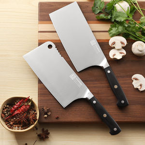 KEEMAKE couteau <span class=keywords><strong>hachoir</strong></span> en acier inoxydable de haute qualité de 7 pouces lame lourde couteau de boucher de cuisine manche ABS finition brossée - Product Image 5