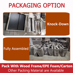 Chậu hoa kim loại cỡ lớn đặt ngoài trời, hình chữ nhật, dùng cho ban công, trung tâm thương mại, bộ chậu hoa - Product Image 3