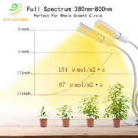 Lampe de culture Joystar à double tête col de cygne, ampoules LED interchangeables, approuvée FCC CE, tri-spectre, avec fonction de cycle intelligent et de synchronisation pour la floraison