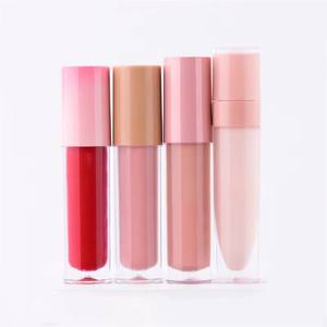 촉촉한 도매 맞춤형 로고 개인 상표 투명 광택 고발색 비건 동물 실험 반대 립글로스 - Product Image 4