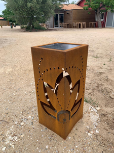 Nouvelle idée de boîte d'éclairage en Corten, bollards d'éclairage en Corten pour l'aménagement paysager - Product Image 3