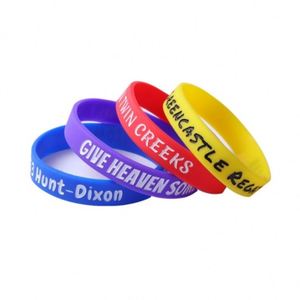 Bracelets personnalisés avec logo pour festival, en silicone vierge, gravés ou en relief, pour activités et jouets - Product Image 2