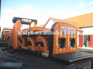 Pista de obstáculos inflable gigante para adultos, para uso comercial, juego hecho de PVC de 0,55mm - Product Image 2