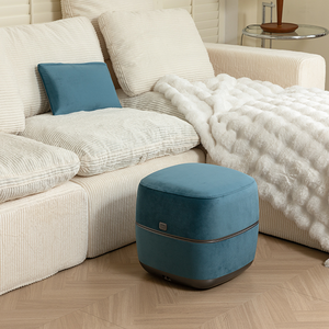 Shiatsu calefacción amasadora con batería reposapiés negro otomano inteligente dispositivo de masaje sanitario vibración masajeador de pies - Product Image 4