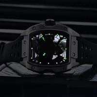 Reloj de Pulsera Mecánico Automático de Lujo para Hombre PAGANI Design PD-YS018, Estilo Esqueleto, Zafiro, Acero Inoxidable, Nuevo y Moderno