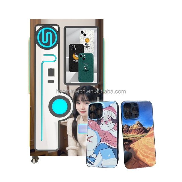 Cell Phone Store Custom Silicone Phone case Printer 3d Mobile Cover Printing Machine with Coin Operated