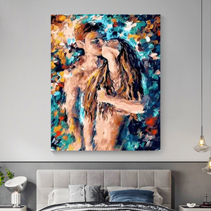Peinture par numéros DIY en gros pour adultes, motifs <span class=keywords><strong>de</strong></span> messieurs et dames dansants, peinture par numéros personnalisée, décoration artisanale pour la maison - Product Image 2