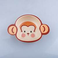 Assiettes pour enfants en mélamine au design mignon, modèle MH-291, marque Wuhe, fabriquées dans le Guangdong