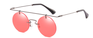 Gafas de <span class=keywords><strong>Sol</strong></span> Redondas de Metal sin Montura Estilo Príncipe, Novedad de Marca de Lujo 2025, Venta al por Mayor, Gafas de <span class=keywords><strong>Sol</strong></span> Retro sin Aro - Product Image 5