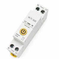 Interrupteur intelligent WiFi 63A ATMSE0002 avec minuterie à distance, surveillance de la consommation d'énergie et commande vocale