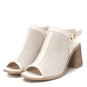 Sandales à talons pour femmes Carmela, en cuir, à bout ouvert, talon bloc, chaussures d'été - Product Image 4