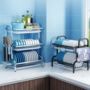 <span class=keywords><strong>Escurridor</strong></span> de <span class=keywords><strong>platos</strong></span> multicapa ajustable para cocina al por mayor organizador de fregadero - Product Image 4