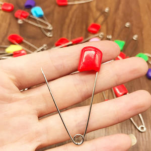 40 أو 54 إبرة ملونة دبابيس أمان برأس بلاستيكية مطرزة من الفولاذ المقاوم للصدأ للاستخدام في ملابس الأطفال الصغار بروش مرقع - Product Image 3