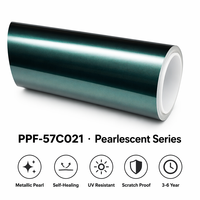 Film de protection de véhicule (PPF) en TPU aliphatique de la série Royal Green nacré, auto-réparant, anti-jaunissement, hydrophobe, vente en gros, couleurs variées