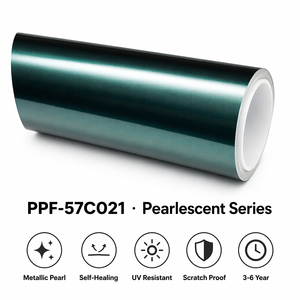 Film de protection de véhicule (PPF) en TPU aliphatique de la série Royal Green nacré, auto-réparant, anti-jaunissement, hydrophobe, vente en gros, couleurs variées - Product Image 3