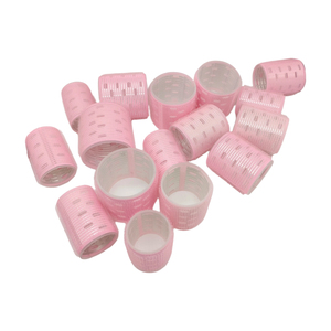 <span class=keywords><strong>Bigoudis</strong></span> auto-agrippants roses en gros avec logo personnalisé, sans chaleur, en <span class=keywords><strong>velcro</strong></span>, avec feuille d'aluminium - Product Image 5