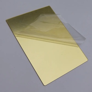 Feuille de miroir à sens unique en acrylique doré argenté de 1220x1830mm d'épaisseur 2mm - Product Image 4