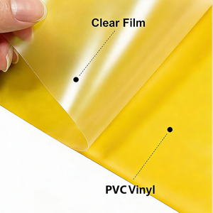 Vinyle de transfert HTV flexible 30x90cm en PVC avec série adhésive, vinyle thermocollant pour presse à chaud <span class=keywords><strong>Thermoflex</strong></span> Plus, film de transfert - Product Image 2