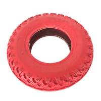 Roues de rechange pour trottinette électrique Sunmate 8 pouces, pneus rouges robustes 200x50 avec profil tout-terrain à crampons pour mountainboard