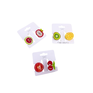 Barrettes à cheveux série fruits, petites barrettes latérales Ref48300, lot de 1200 pièces - Product Image 1