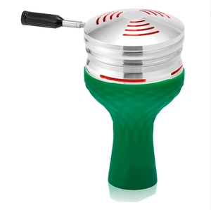 Juego de Cazoleta para Hookah con HMD - Dispositivo de Gestión de Calor de Aluminio, Soporte para Estufa de Carbón con Tapa + Cazoleta de Silicona Tipo Phunnel - Product Image 6