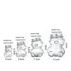 Chai Thủy Tinh Hình Hoạt Hình Độc Đáo 30Ml 85Ml 160Ml 320Ml Gấu Mèo Doraemon Chai Thủy Tinh Cho Kẹo Thực Phẩm Mật Ong - Product Image 2