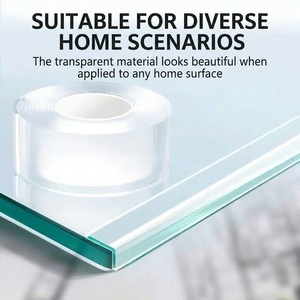Bande de <span class=keywords><strong>protection</strong></span> d'angle amovible pour la sécurité des bébés, sans résidu, pour meubles et tables en verre - Product Image 1