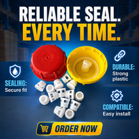 Couvercle de fût en PP ventilé double usage (alimentaire et industriel) avec joint PE anti-effraction pour huiles comestibles et produits chimiques